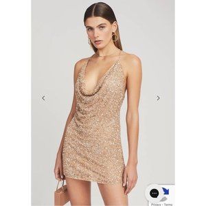 retrofete X REVOLVE Mich Dress Nude Mini Sequin Embellished